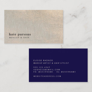 Makeup and Hair Stylist Beauty Business Card