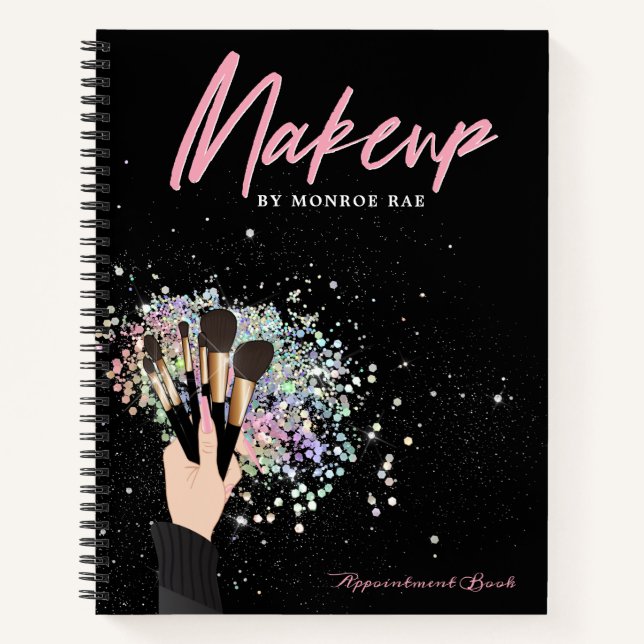 Makeup artist appointment log or business notebook (Front)