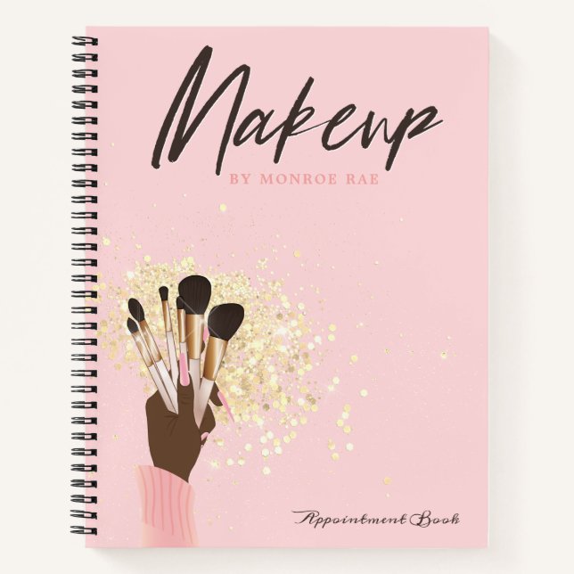 Makeup artist appointment log or business notebook (Front)