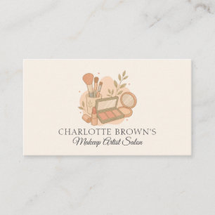 Makeup Artist Beauty Cosmetics Bridal Makeup Salon Business Card