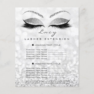 Makeup Artist Beauty Lash Glitter Price List Lucy Flyer