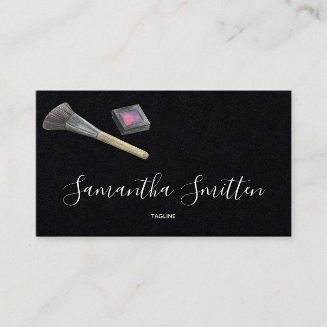Makeup artist Beauty Salon Business Card (Front)
