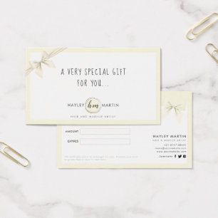 Makeup Artist Beauty Salon Gift Certificates