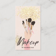 Makeup Artist Beauty Salon Glam Pink Gold Cream