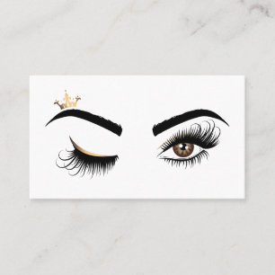 Makeup artist Beauty Salon Lash Extension wink eye Business Card