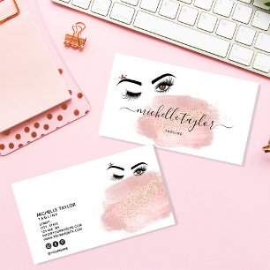 Makeup artist Beauty Salon Lash Extension wink eye Business Card