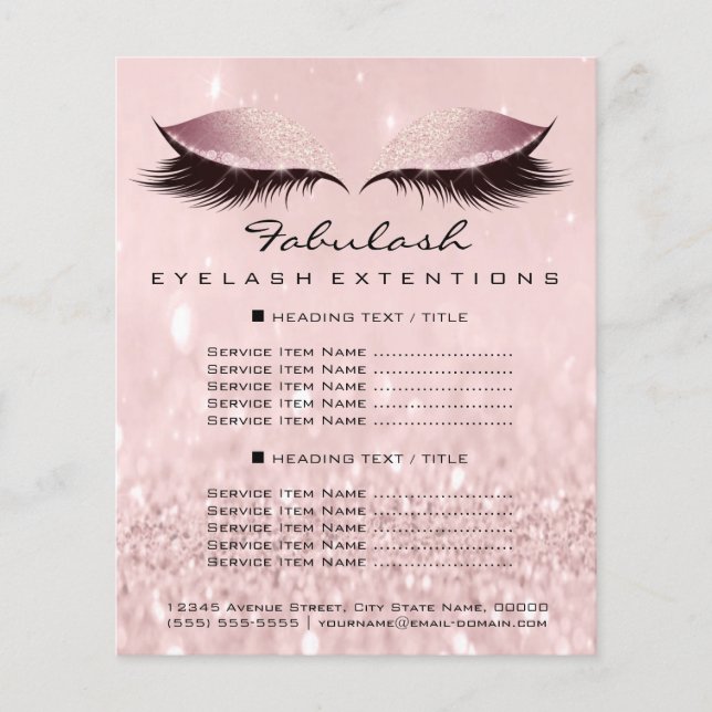 Makeup Artist Beauty Salon Wellness Flyer Pink SPA (Front)