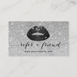 Makeup Artist Black Glitter Lips Silver Referral