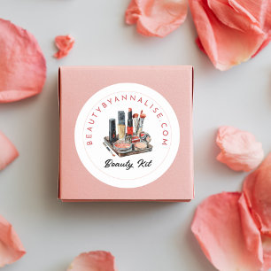 Makeup Artist Branding Product Sticker