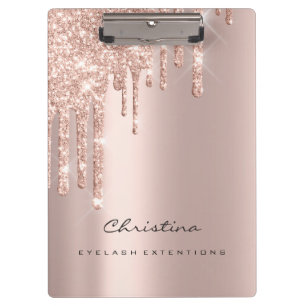 Makeup Artist Brown Wax Lashes Spark Event Planner Clipboard