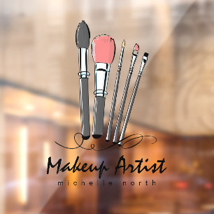 Makeup Artist Brushes Pink ID874