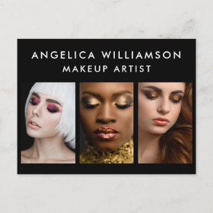Makeup Artist Business 3 Photo Postcard