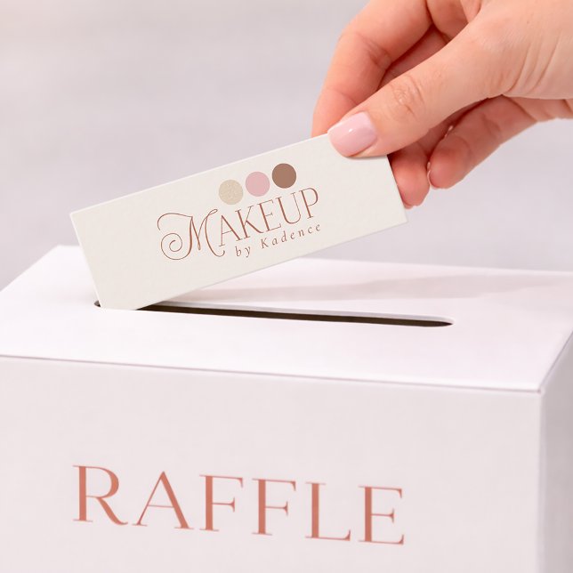 Makeup Artist Business Branded Raffle Ticket (Creator Uploaded)