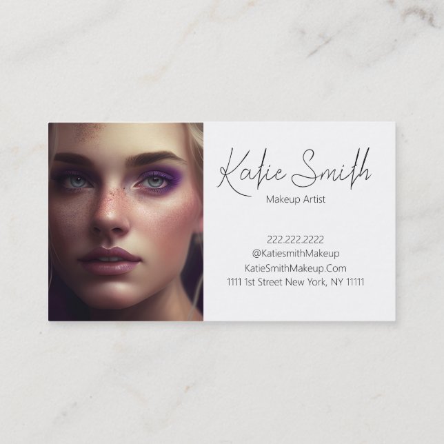 Makeup Artist Business Card (Back)