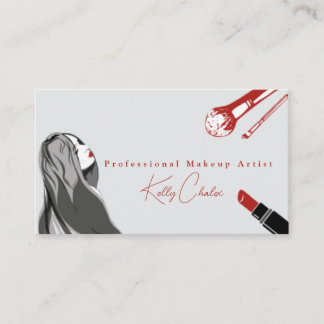 makeup artist  business card