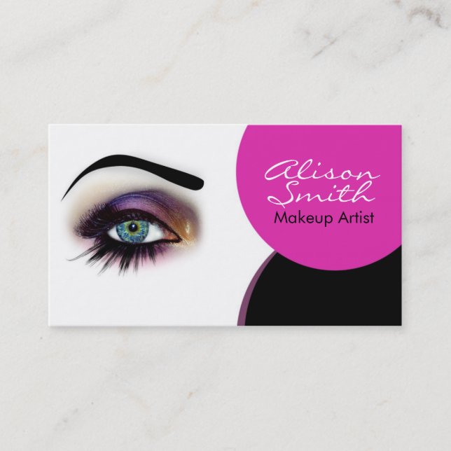 Makeup artist business card (Front)
