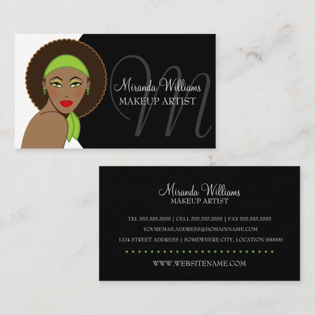Makeup Artist Business Card (Front/Back)