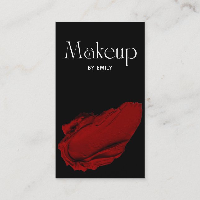 Makeup Artist  Business Card (Front)