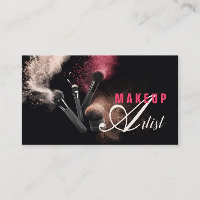 MakeUp Artist Business Card (Front)