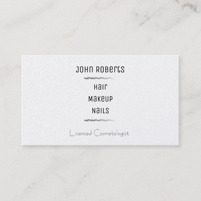 Makeup Artist Business Card (Front)