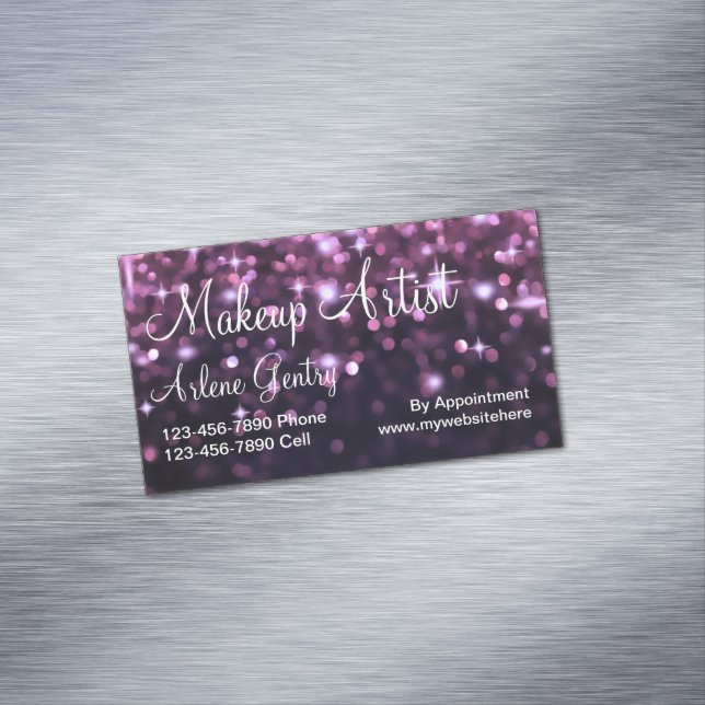 Makeup Artist Business Card Magnets (In Situ)