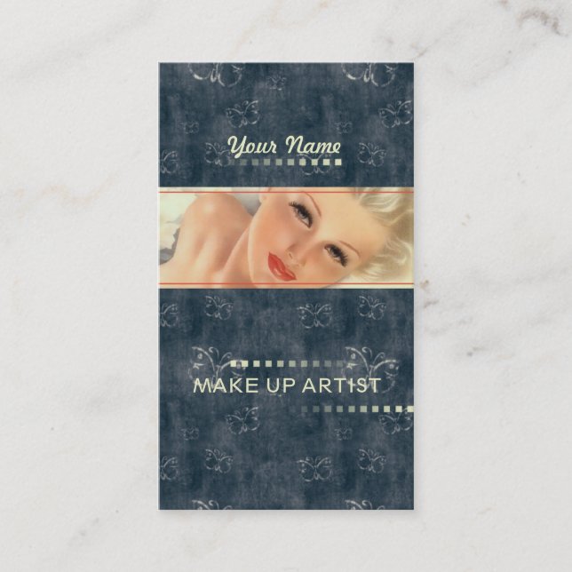 MakeUp Artist - Business Cards (Front)