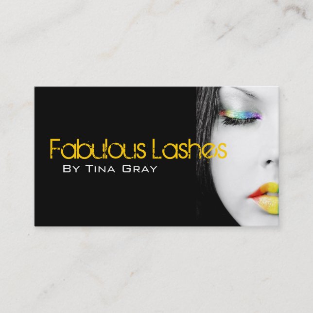 Makeup Artist Business Cards (Front)