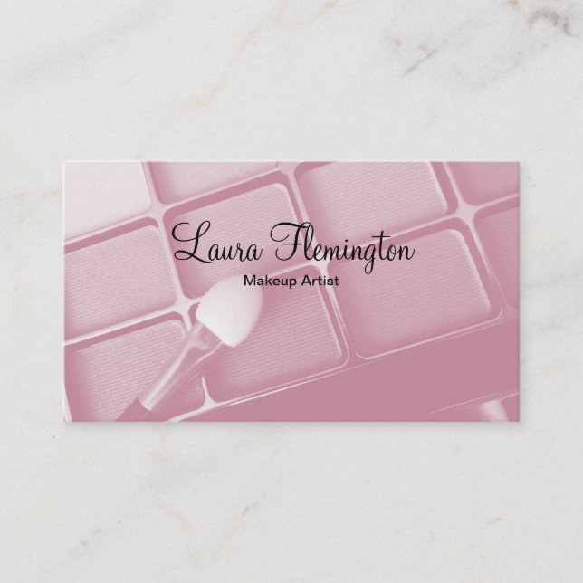 Makeup Artist Business Cards (Front)