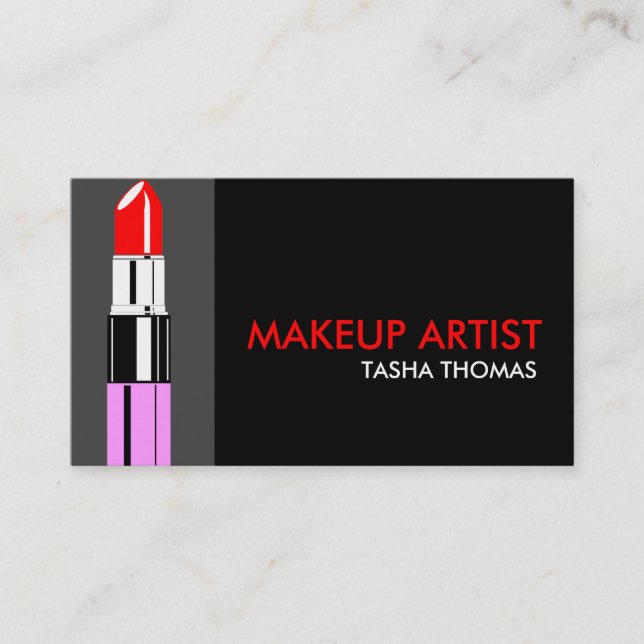 Makeup Artist Business Cards (Front)