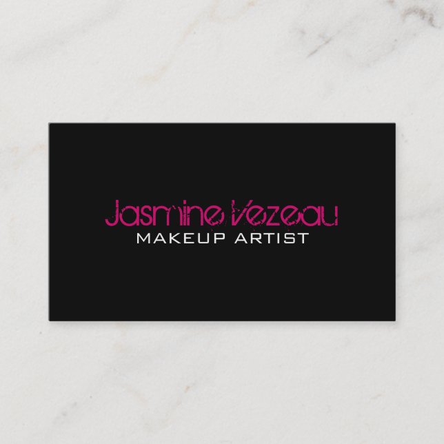 Makeup Artist Business Cards (Front)