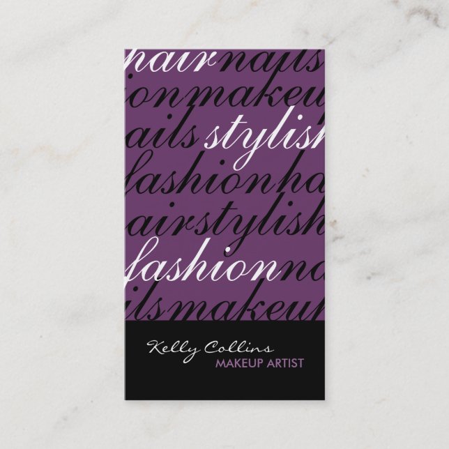 Makeup Artist Business Cards (Front)