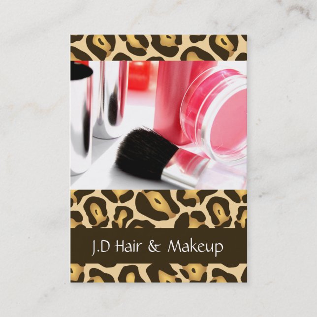 Makeup artist Business Cards (Front)