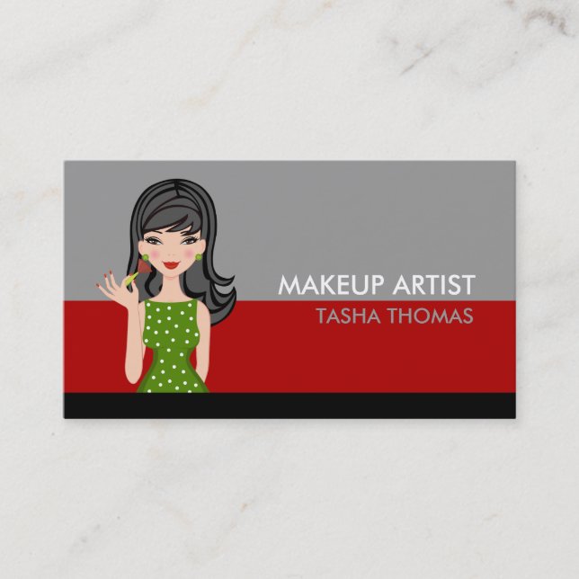 Makeup Artist Business Cards (Front)