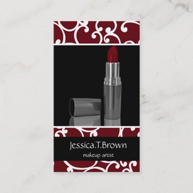 Makeup artist Business Cards (Front)