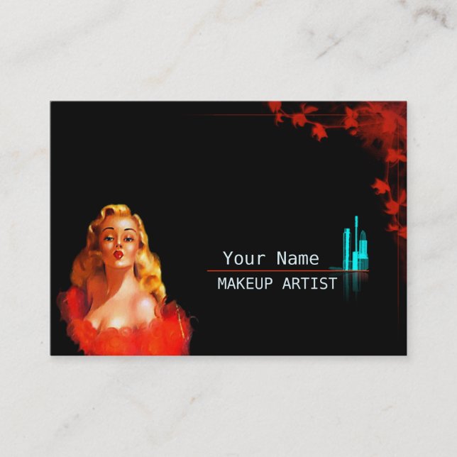 MakeUp Artist - Business- / Schedule Card (Front)