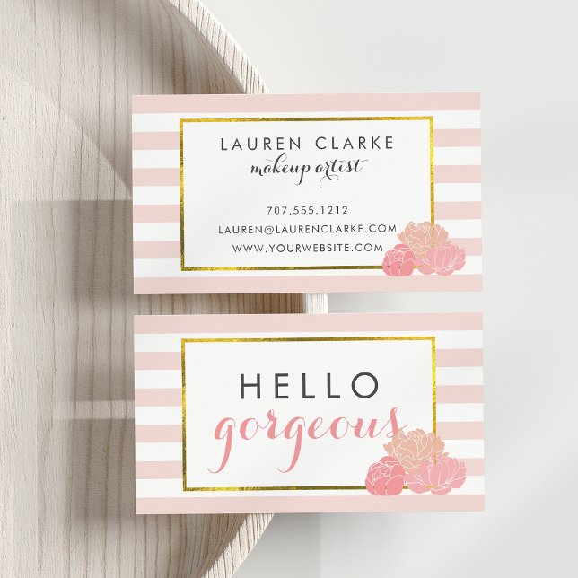 Makeup Artist Cards | Hello Gorgeous Double-Sided (Creator Uploaded)