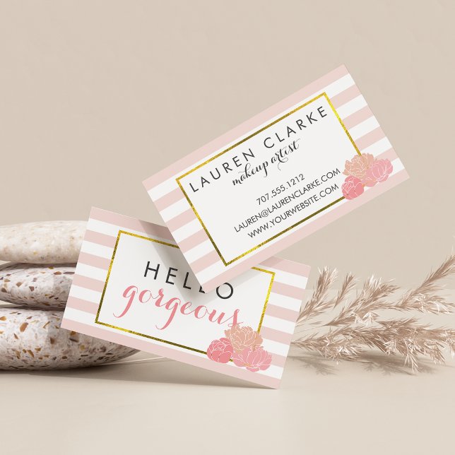 Makeup Artist Cards | Hello Gorgeous Double-Sided (Creator Uploaded)