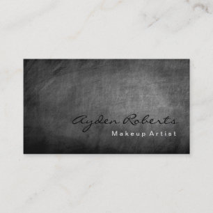 Makeup Artist Chalkboard Grey Business Card