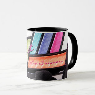 Makeup Artist Colourful Eyeshadow Palette Coffee Mug