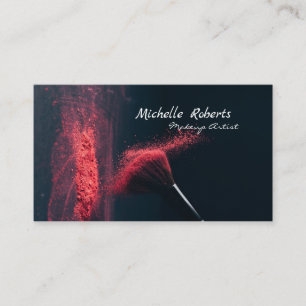 Makeup Artist Cosmetic Brushes Business Card