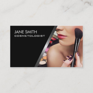 Makeup Artist Cosmetologist Cosmetology Elegant Business Card