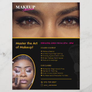 Makeup Artist Course Custom Flyer