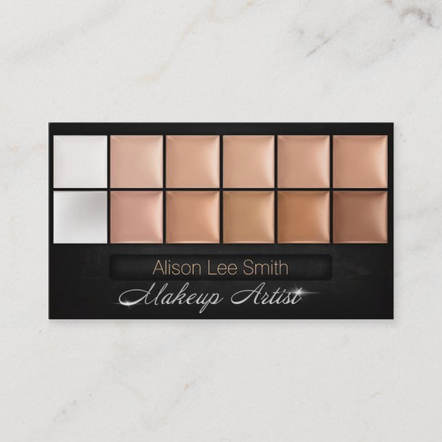 Makeup Artist/Cream Eyeshadow Palette Business Card (Front)
