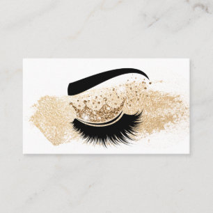 Makeup artist Crown Lashes Beauty Salon Extension Business Card