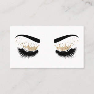 Makeup artist Crown Lashes Beauty Salon Extension Business Card