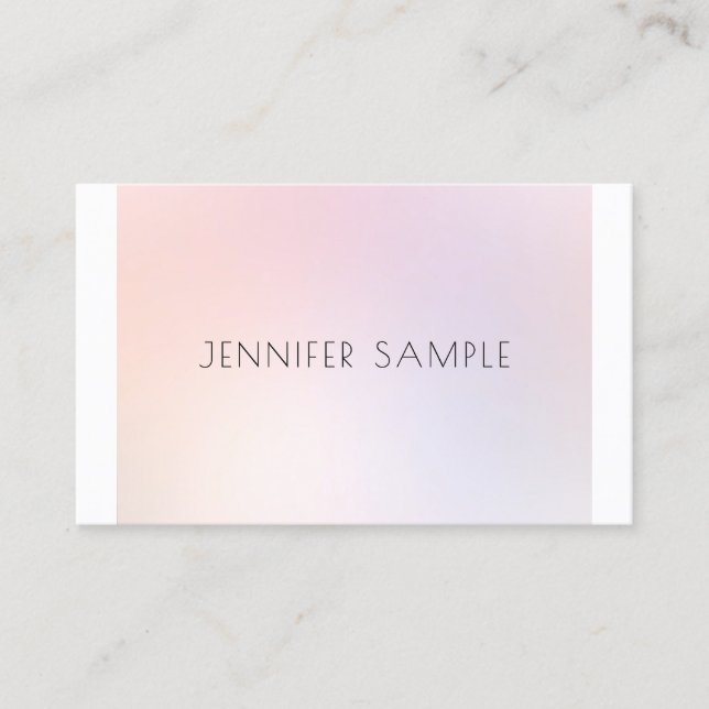 Makeup Artist Elegant Design Modern Plain Luxury Business Card (Front)