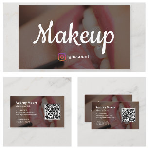 Makeup Artist Elegant Minimalist Business Card