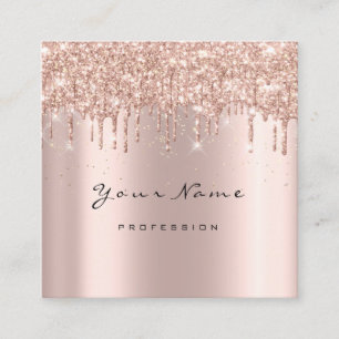 Makeup Artist Event Planner Glitter Spark Event1 Square Business Card