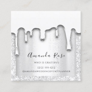 Makeup Artist Event Planner Silver Grey Passion Appointment Card