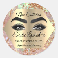Makeup Artist Eyelash Logo Glitter Packaging SPA